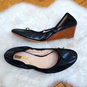 Louise et Cie Leather Ballet Shoes Wedge Heel  Size 10 B